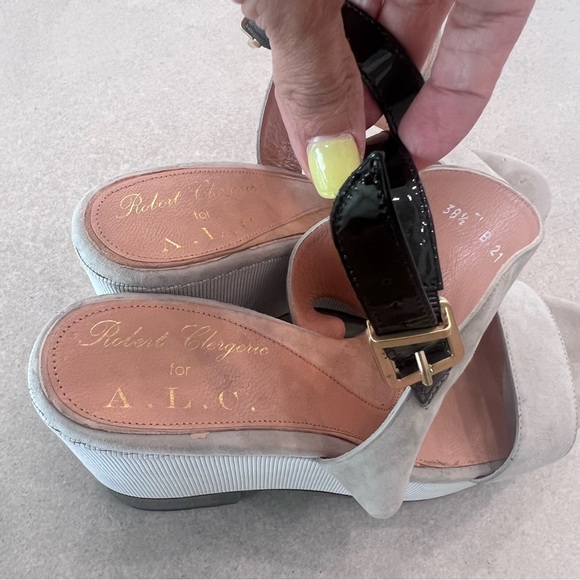 ROBERT CLERGERIE X A.L.C. suede platform sandal - Picture 6 of 10
